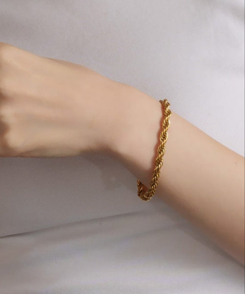 ツイストチェーンブレスレット【Gold】 | tok
