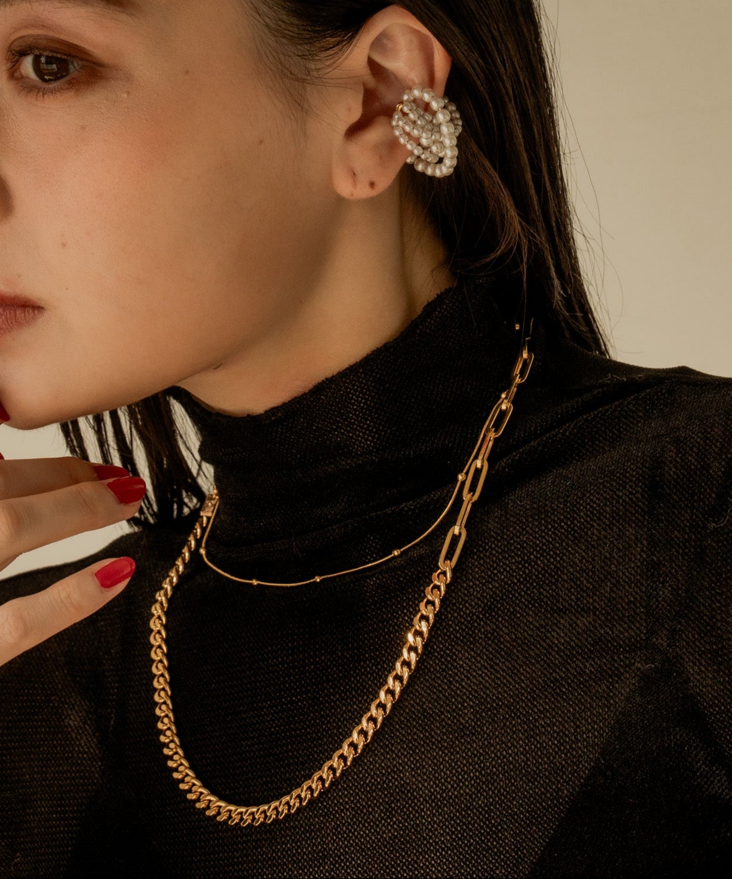 2パターン切り替えネックレス【Gold】　　　