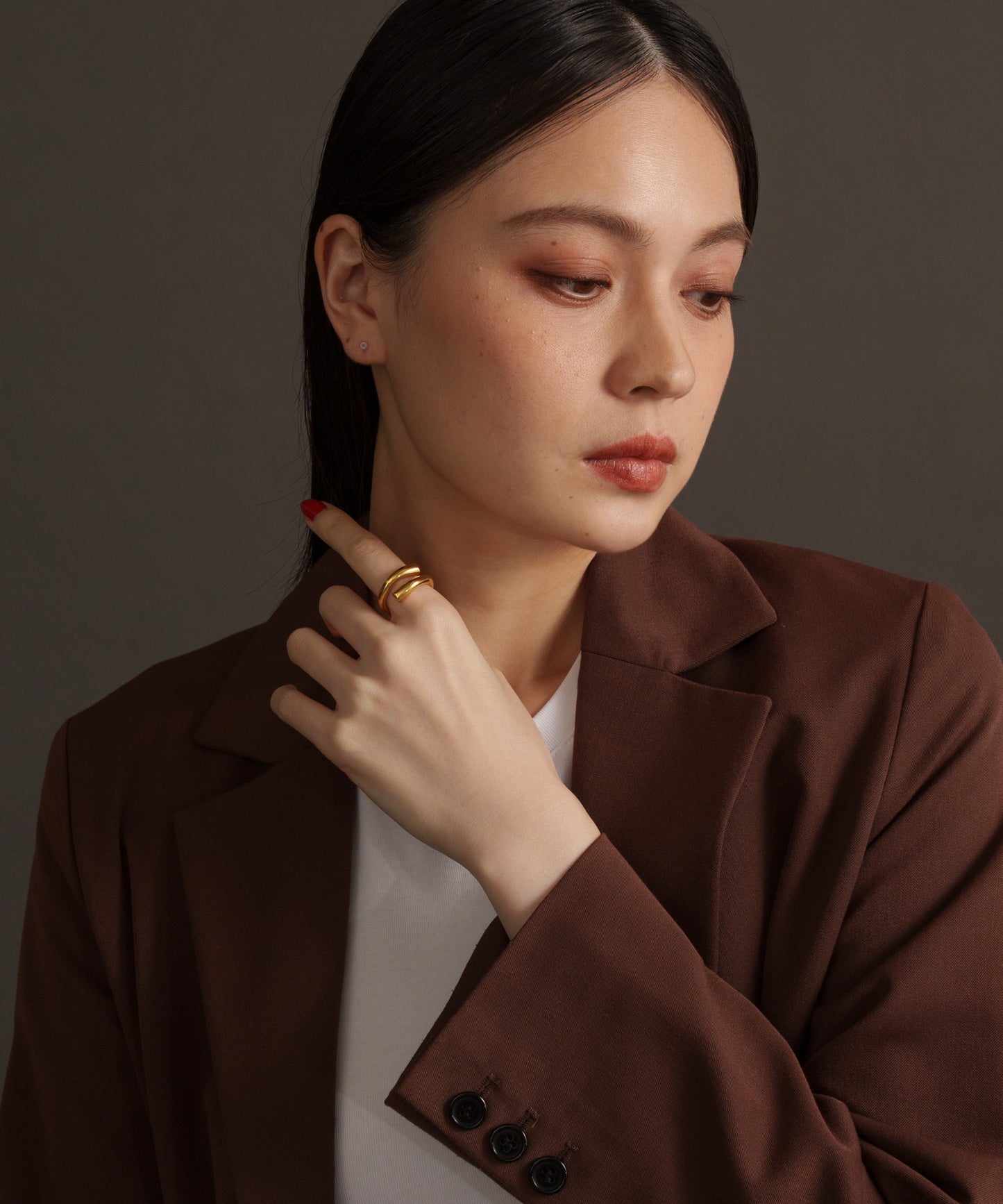 ボリュームトルネードリング【Gold】