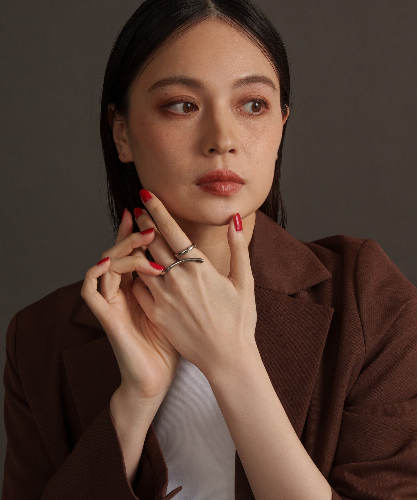 カーブダブルフィンガーリング【Silver】