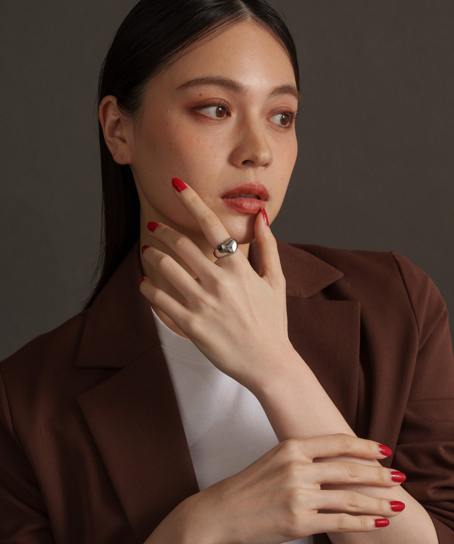 ハートボリュームリング【Silver】