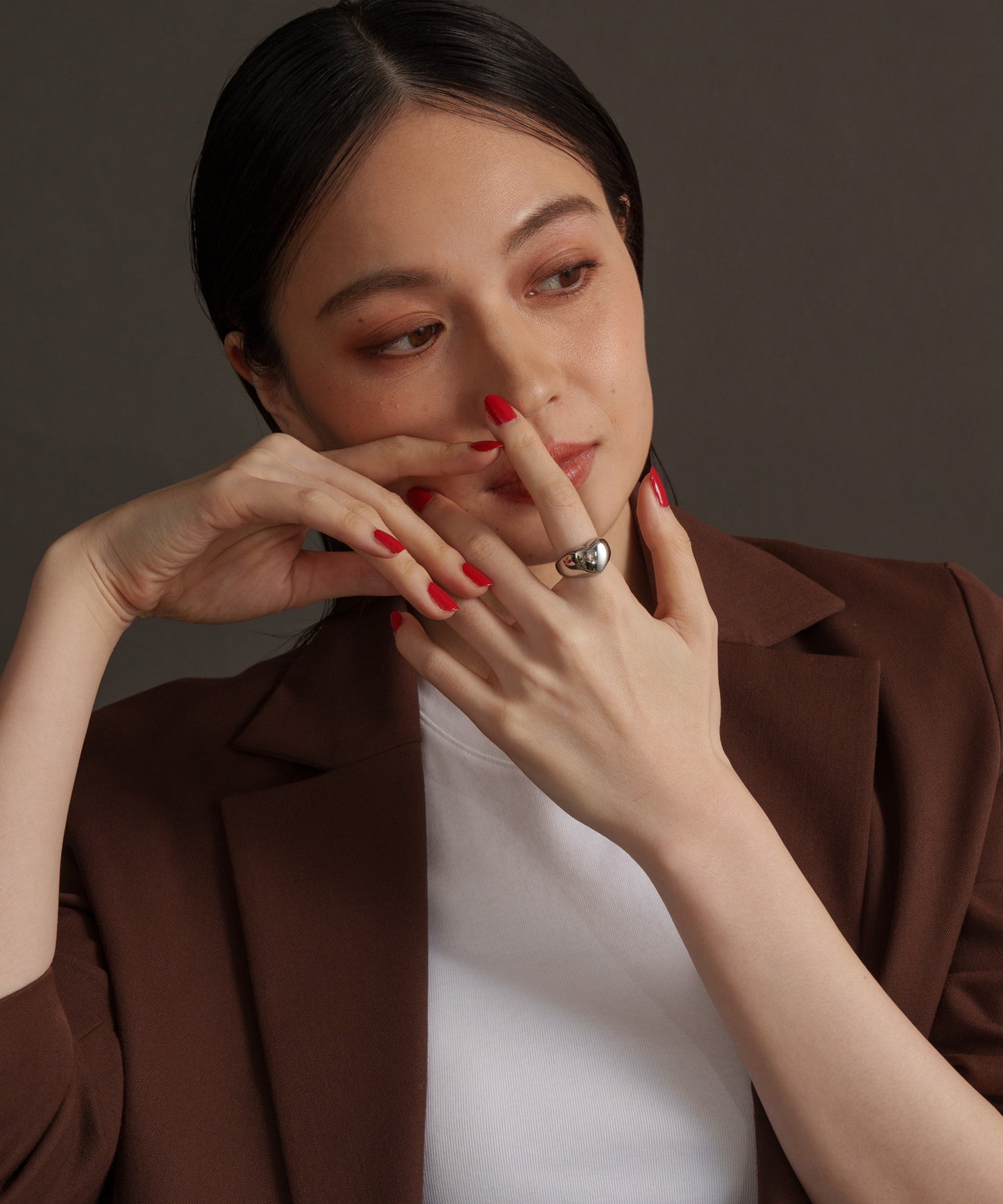 ハートボリュームリング【Silver】