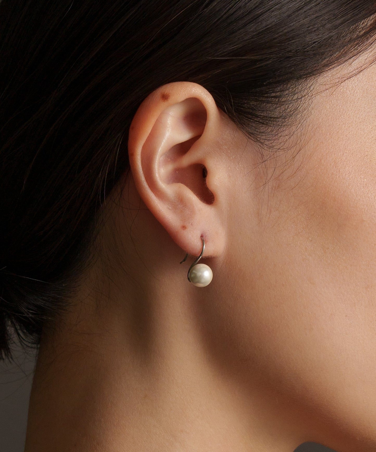 パールライクフックピアス【Silver】