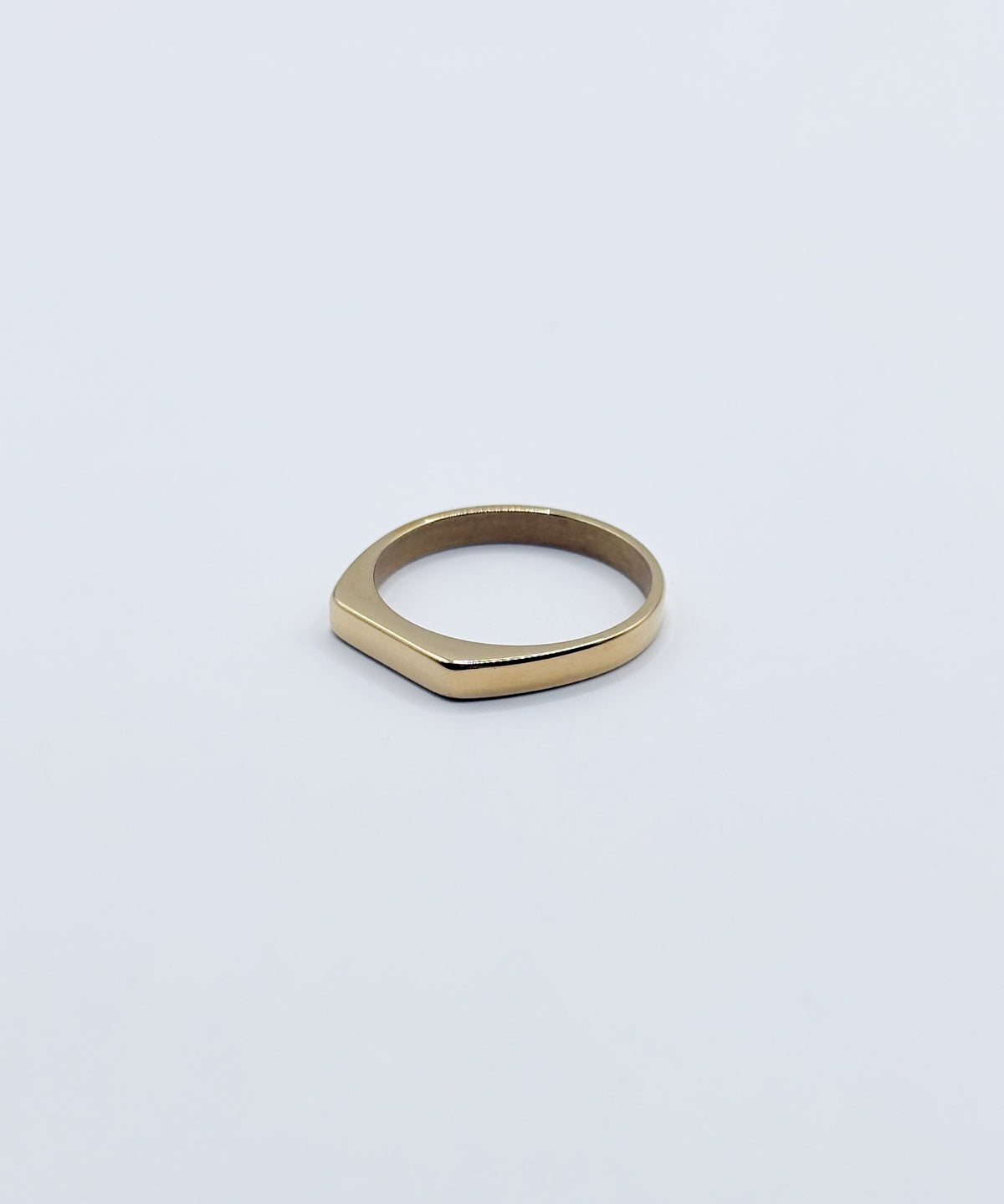 フラットトップスリムリング【Gold】
