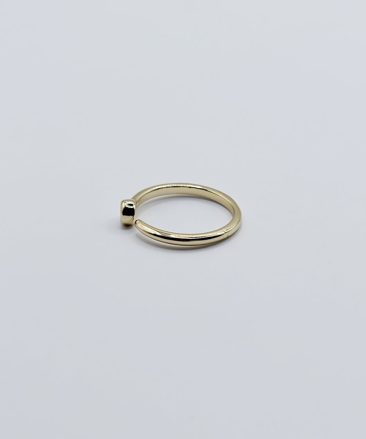 ワンストーンオープンリング【Gold】