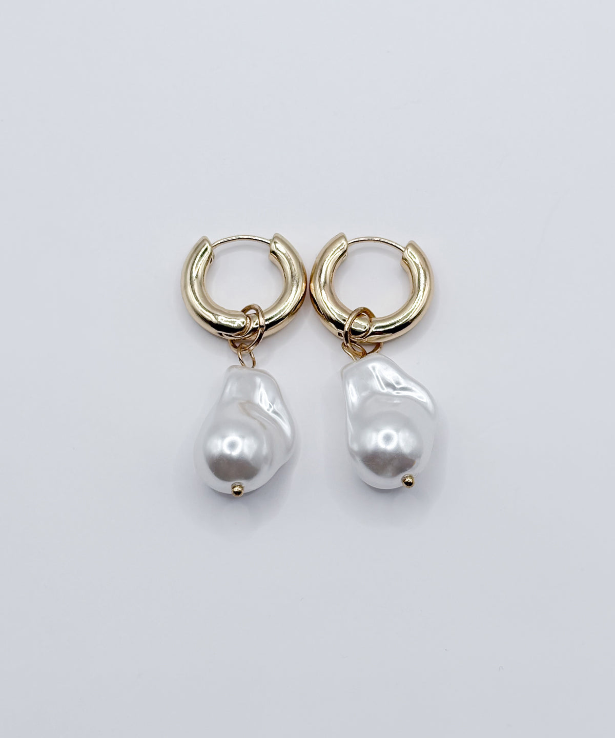 パールライクチャーム2WAYピアス【Gold】