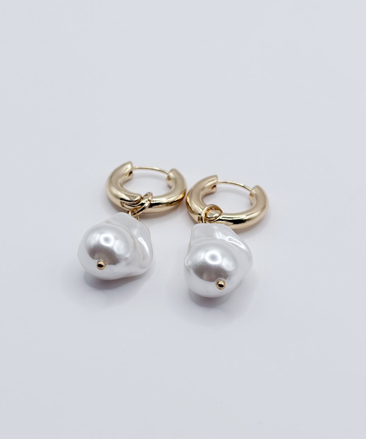 パールライクチャーム2WAYピアス【Gold】