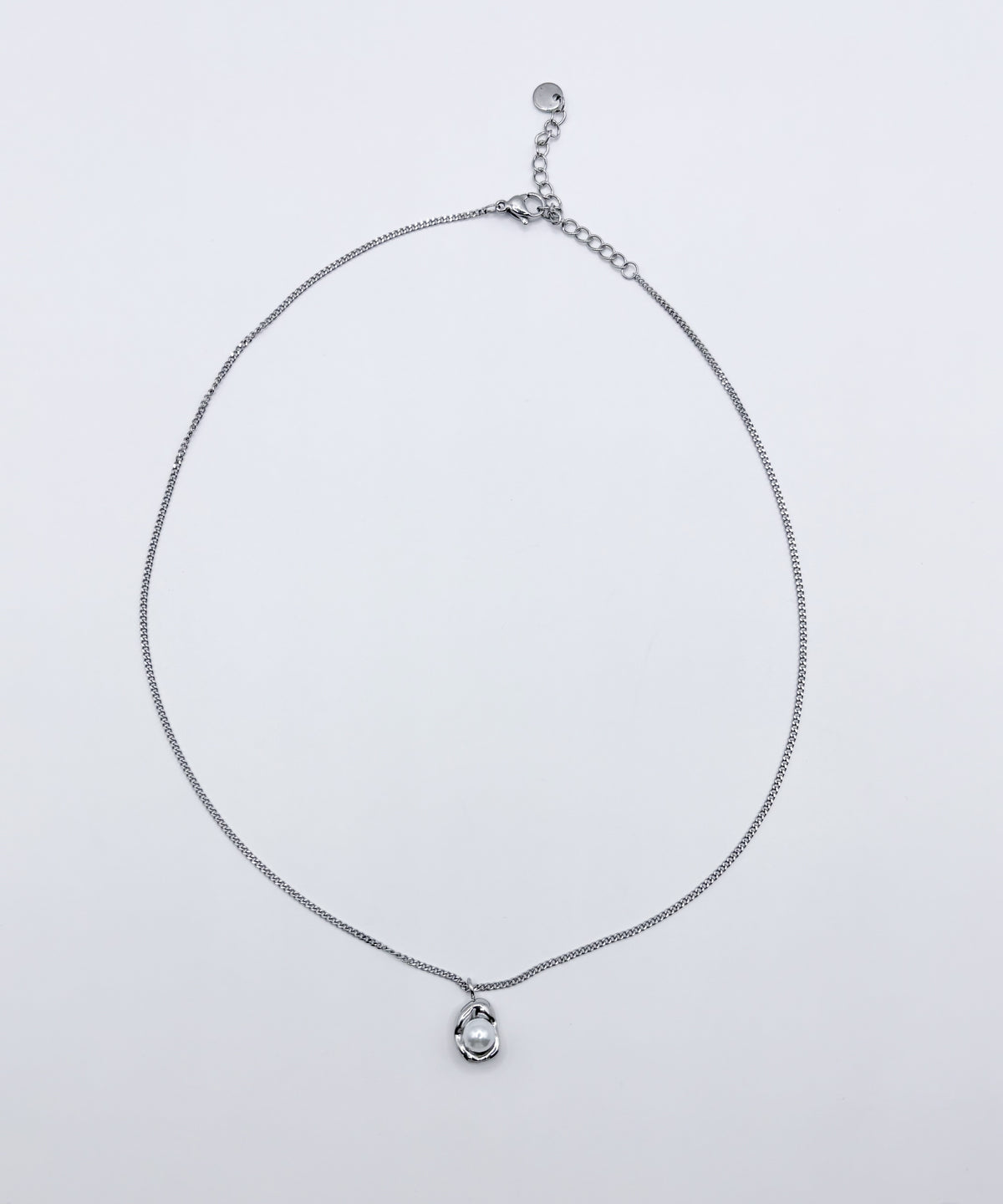 エンベデッドパールネックレス【Silver】