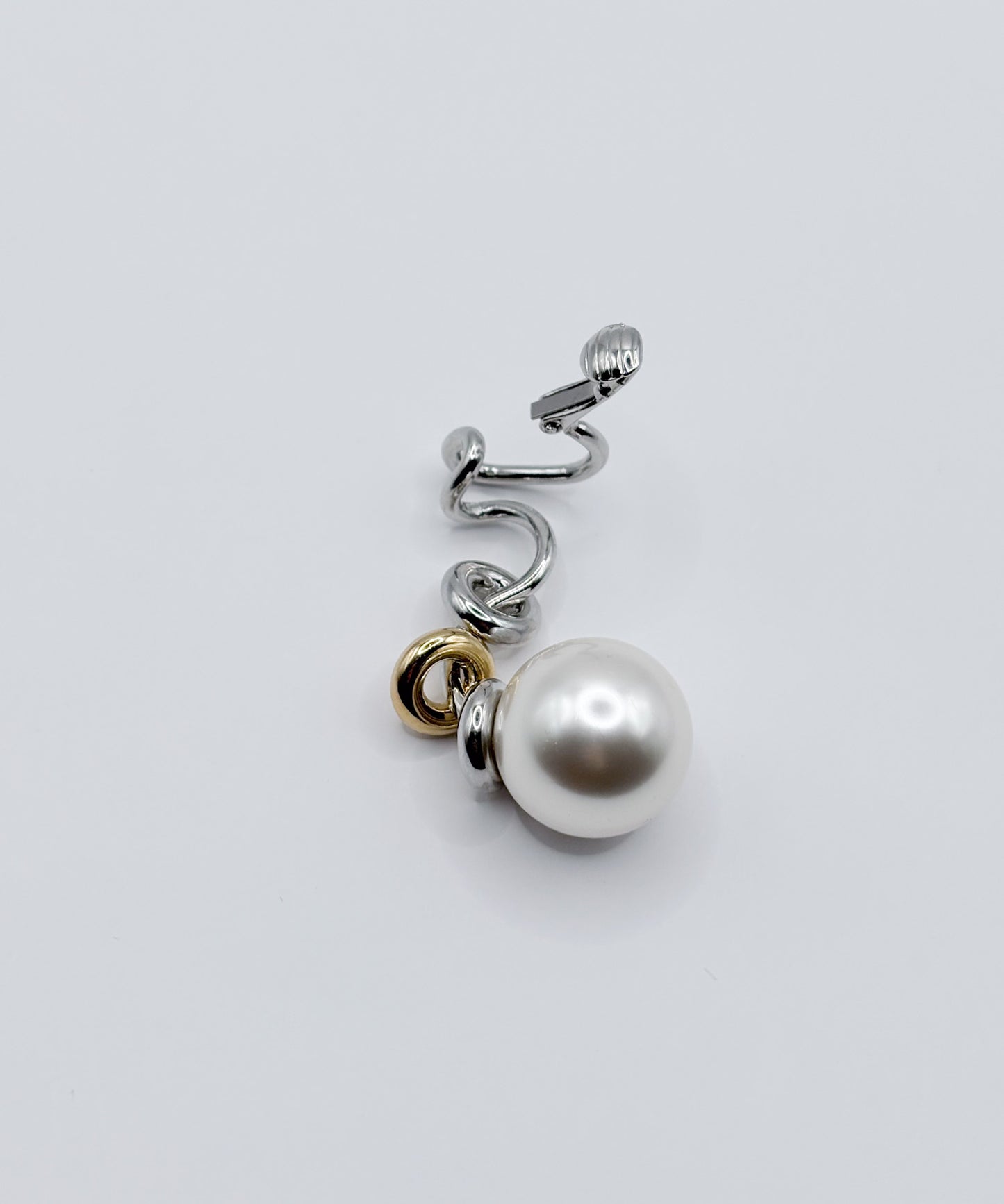 パールライクツイストイヤーカフ(右用)【Silver】