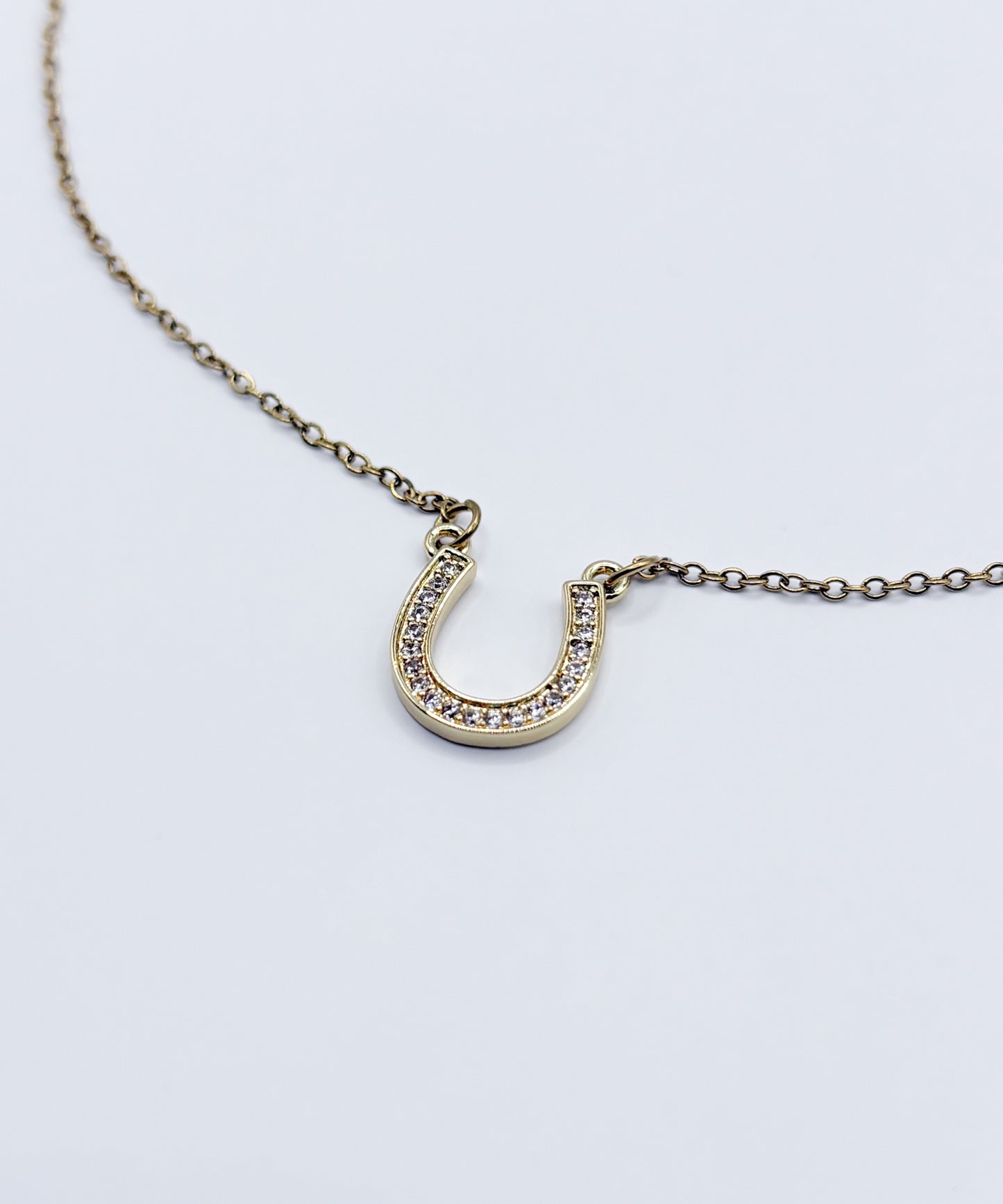 ホースシューストーンネックレス【Gold】