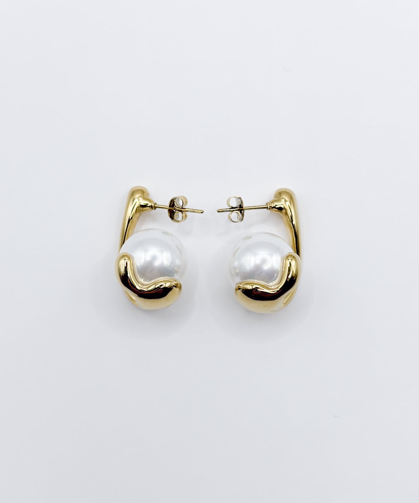 パールキャッチピアス【Gold】