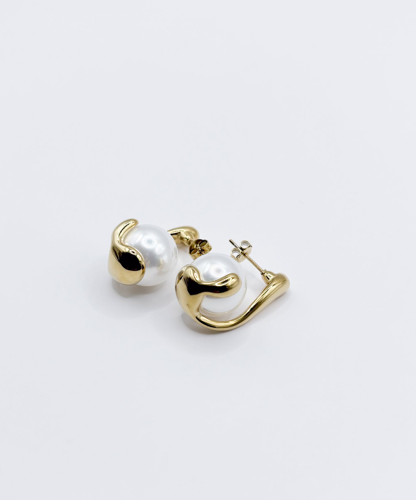 パールキャッチピアス【Gold】