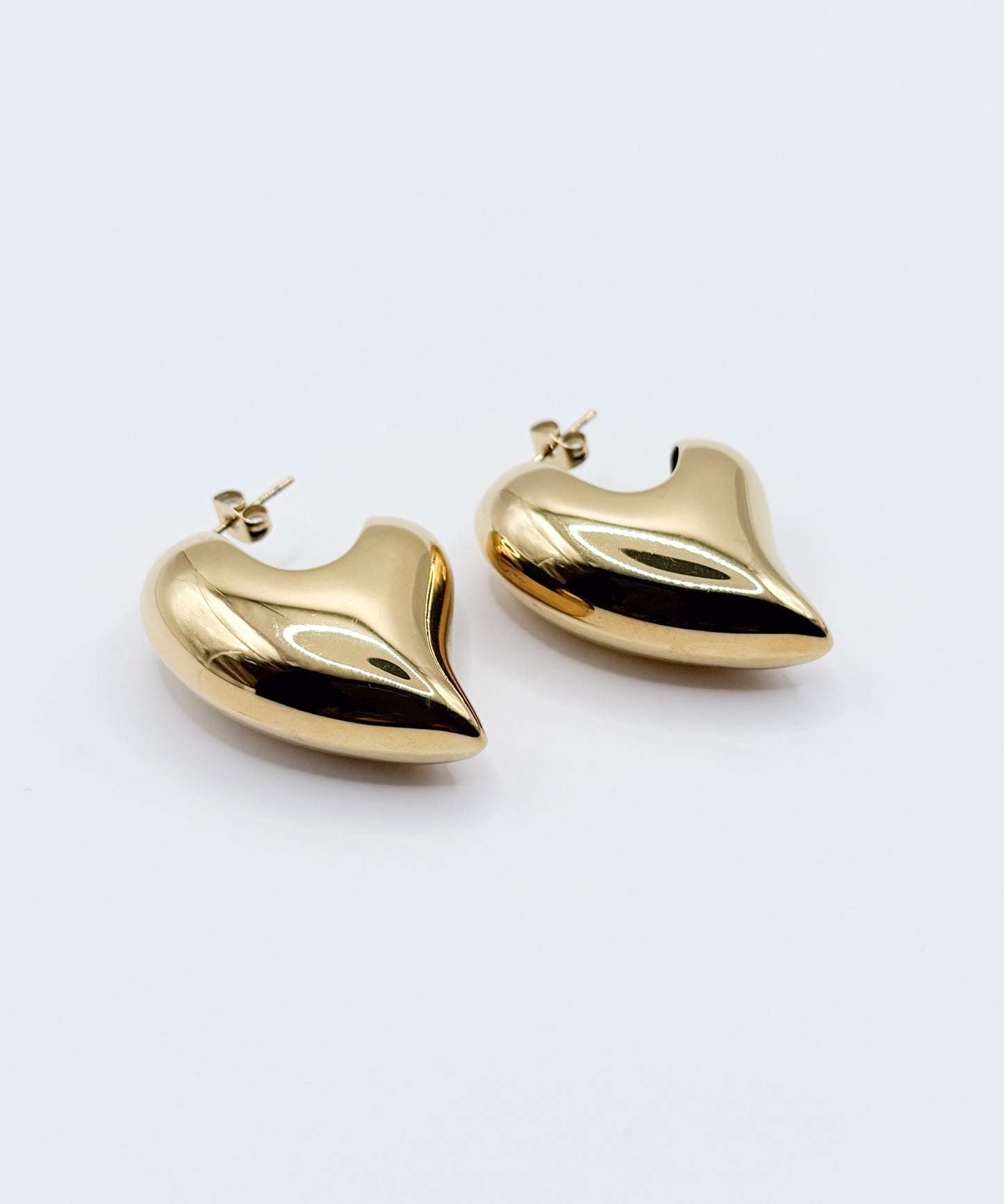メルトBIGハートピアス【Gold】