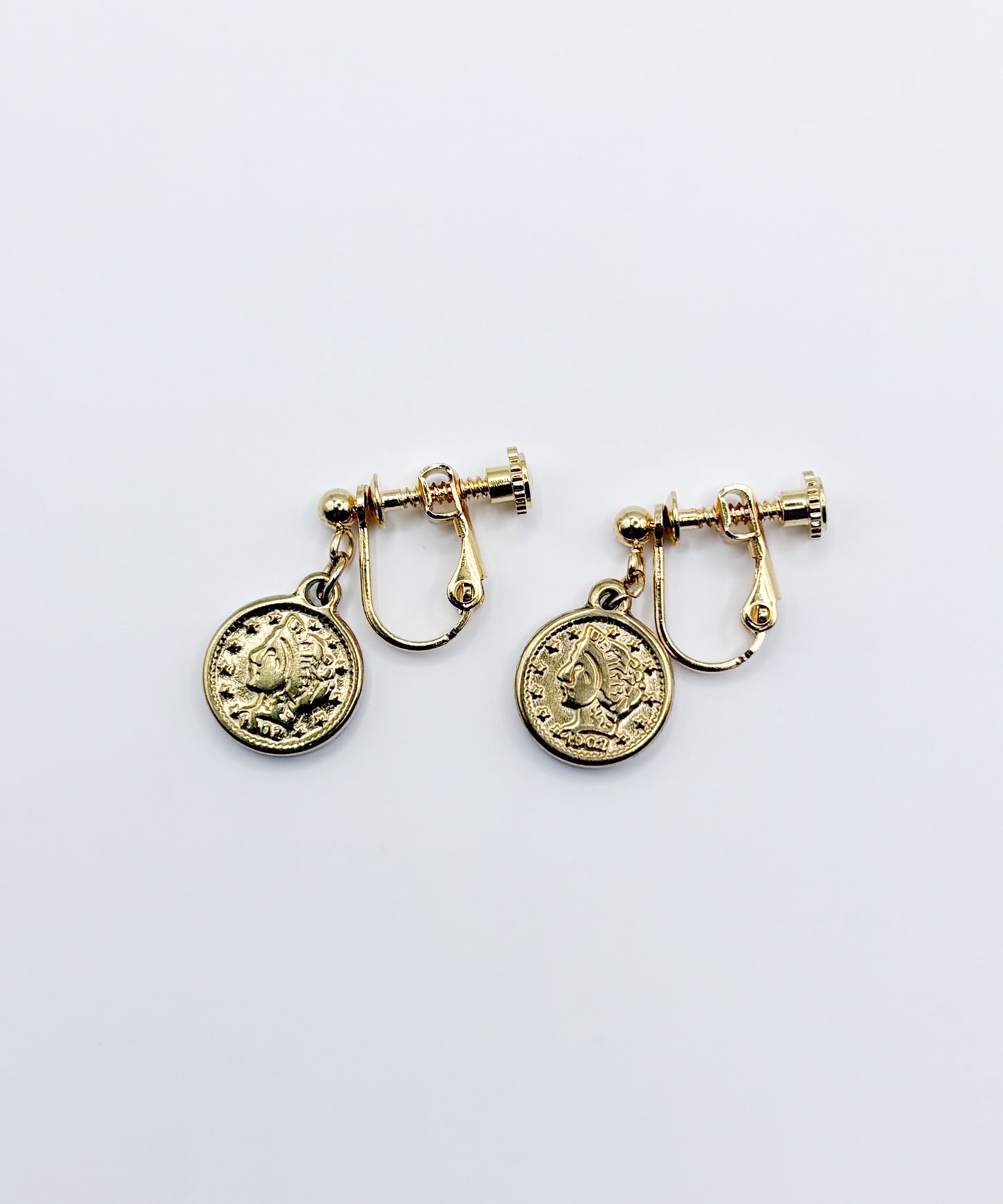 スモールコインチャームイヤリング【Gold】