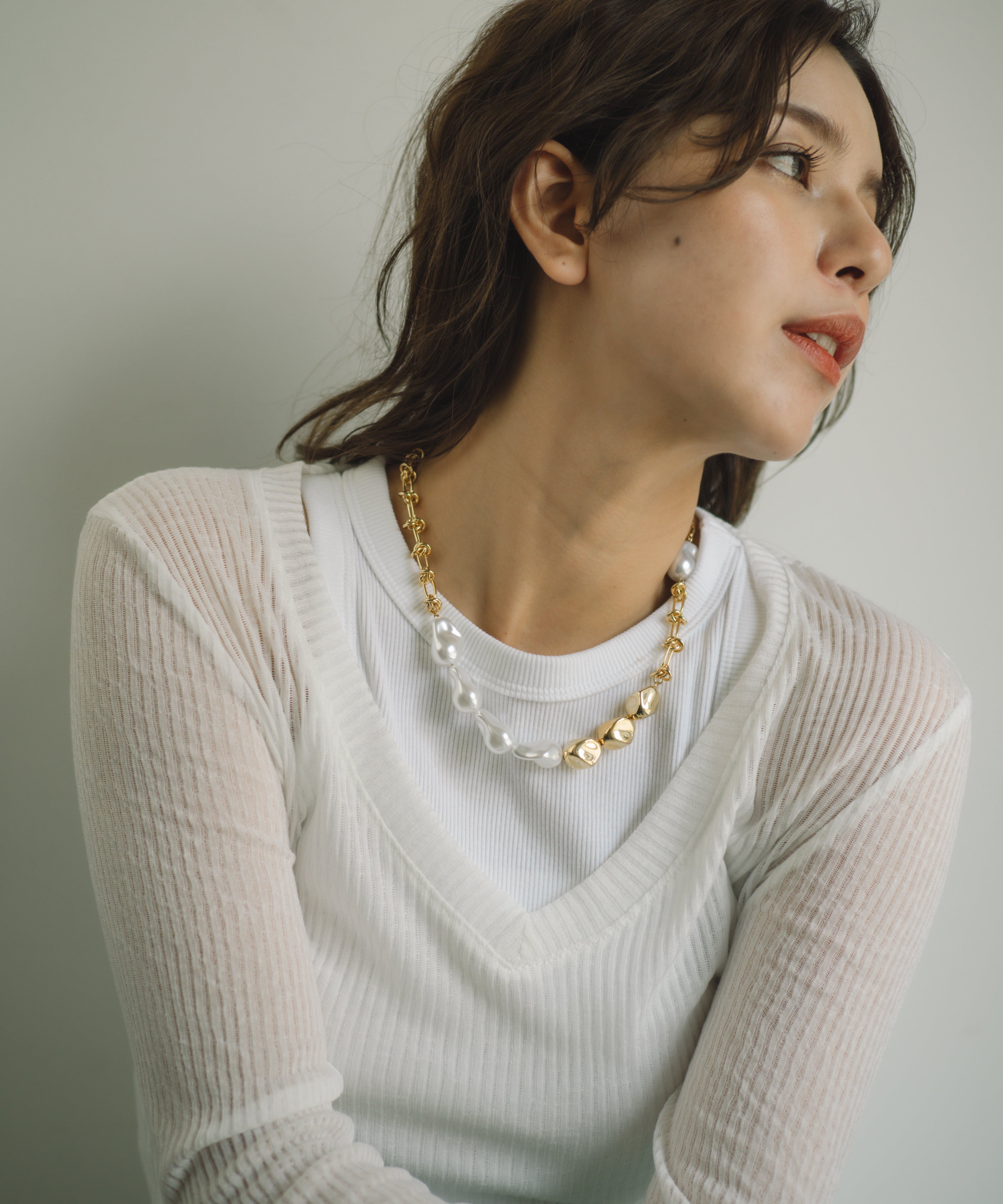 ネックレス【2025AW】 andiima 2025 Collection【しらほ/White Sail 】 ネックレスをご